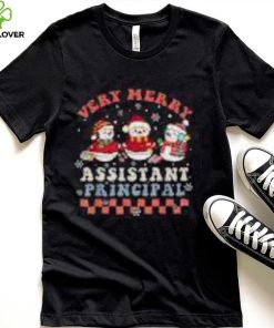 Very Merry Assistant Principal Groovy Christmas Holiday Shirt