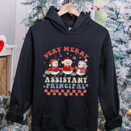 Very Merry Assistant Principal Groovy Christmas Holiday Shirt