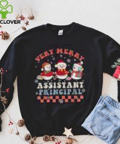 Very Merry Assistant Principal Groovy Christmas Holiday Shirt