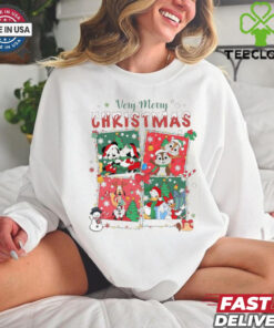 Very Merry Christmas Disney World Family Matching Christmas Disney Merry Christmas 2024 Mickey Co X mas Shirt