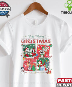 Very Merry Christmas Disney World Family Matching Christmas Disney Merry Christmas 2024 Mickey Co X mas Shirt