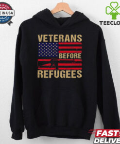 Veterans Before Refugees Military Happy Veterans Day T Shirt