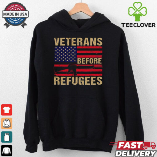 Veterans Before Refugees Military Happy Veterans Day T Shirt