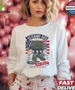 Veterans Day honoring who served thank you for your service shirt