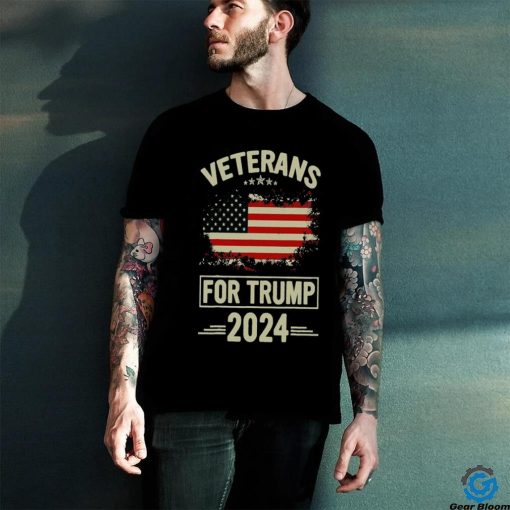 Veterans For Trump 2024   Veteran Day T Shirt