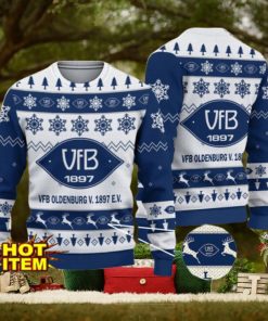 VfB Oldenburg v. 1897 e.V. 3D Christmas Ugly Christmas Sweater Christmas Gift Bundesliga Fans