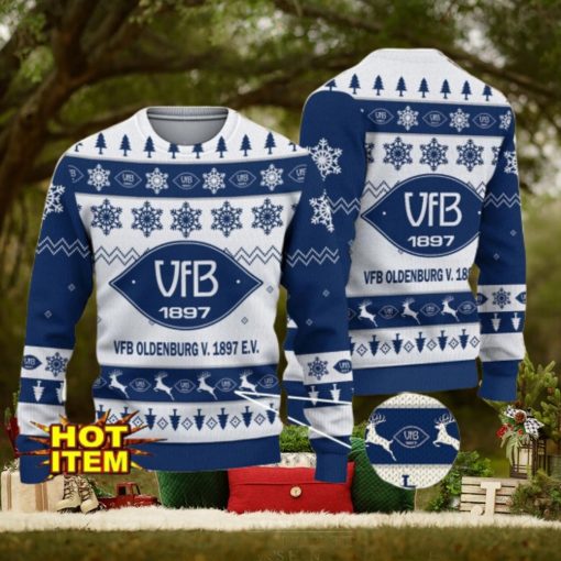 VfB Oldenburg v. 1897 e.V. 3D Christmas Ugly Christmas Sweater Christmas Gift Bundesliga Fans