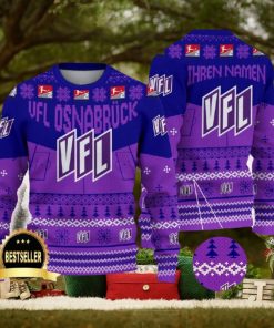 VfL Osnabrack Ugly Christmas Sweater Logo Custom Name Gift Fans