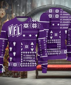 VfL Osnabruck Retro Bundesliga Logo Team Design Ugly Christmas Sweater For Fans Gift