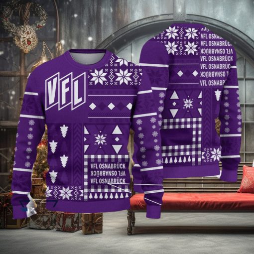 VfL Osnabruck Retro Bundesliga Logo Team Design Ugly Christmas Sweater For Fans Gift