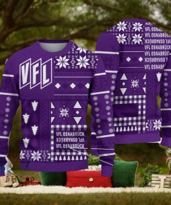 VfL Osnabruck Retro Bundesliga Logo Team Design Ugly Christmas Sweater For Fans Gift
