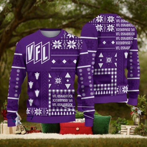 VfL Osnabruck Retro Bundesliga Logo Team Design Ugly Christmas Sweater For Fans Gift