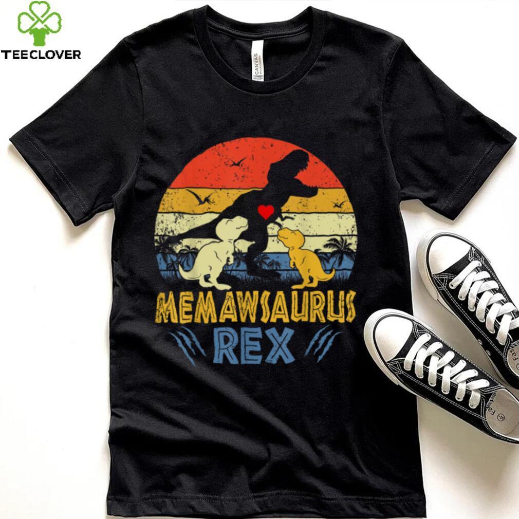 Memaw Saurus T Rex Dinosaur Memaw 2 kids Family Matching T Shirt Memaw Saurus T Rex Dinosaur Memaw 2 kids Family Matching T Shirt