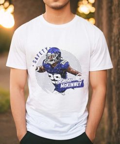 Official Xavier McKinney New York G Dots WHT T Shirt
