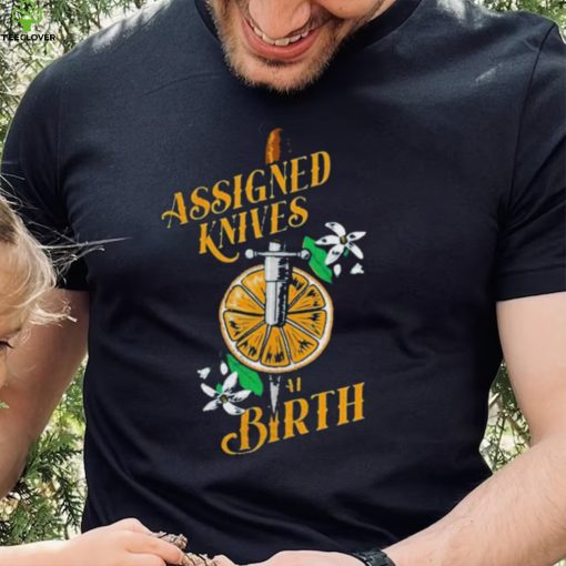 Vico Ortiz Assigned Knives At Birth T Shirt