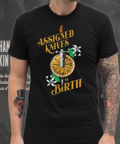 Vico Ortiz Assigned Knives At Birth T Shirt