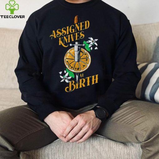 Vico Ortiz Assigned Knives At Birth T Shirt