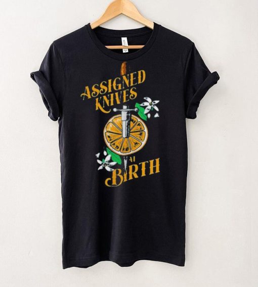 Vico Ortiz Assigned Knives At Birth T Shirt