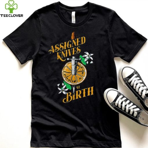 Vico Ortiz Assigned Knives At Birth T Shirt