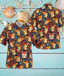 Victiny Pokemon Hawaiian Shirt And Short Combo For Men And Women