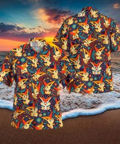 Victiny Pokemon Hawaiian Shirt And Short Combo For Men And Women