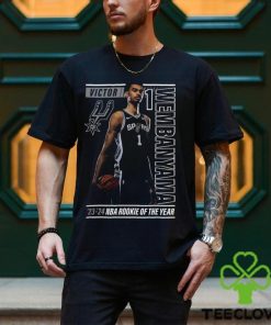 Victor Wembanyama San Antonio Spurs 2024 Nba Rookie Of The Year Perimeter Shooting T Shirt