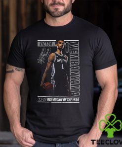 Victor Wembanyama San Antonio Spurs 2024 Nba Rookie Of The Year Perimeter Shooting T Shirt