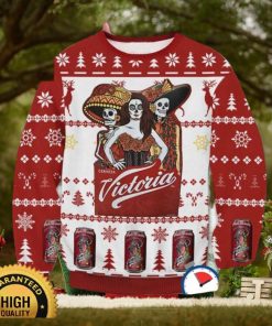 Victoria Cerveza All Printed Ugly Christmas Sweater