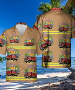 Victoria Fire Service Truck Amazing Design Unisex Hawaiian Shirt