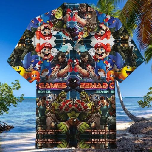 Video Games The Movie 3D All Print Hawaiian Shirt