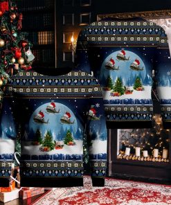 Vietnam Bell UH 1H Huey Ugly Christmas Sweater