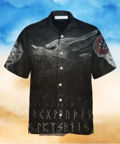 Viking Fenrir Wolf Aloha Hawaiian Shirt