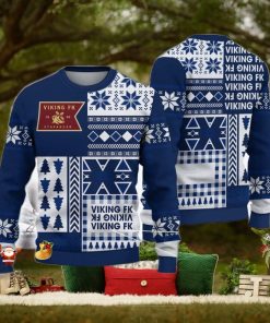 Viking Fotballklubb Gift Eliteserien Ugly 3D Christmas Sweater Unisex For Fans Gift Snow Flower