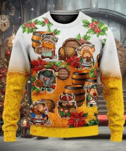 Viking Loves Beer Funny Ugly Christmas Sweater