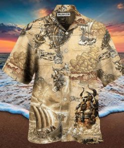 Viking Map War Vintage – Hawaiian Shirt