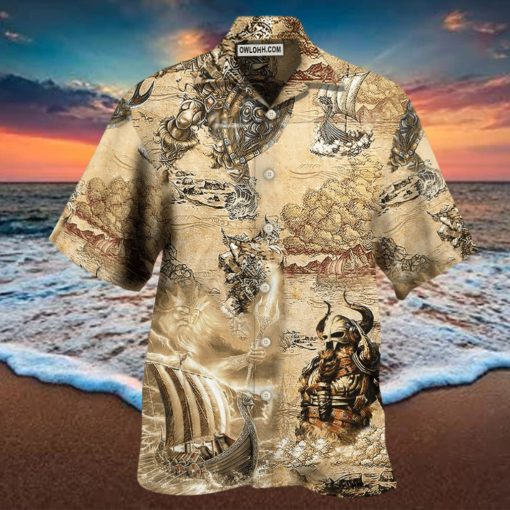 Viking Map War Vintage – Hawaiian Shirt