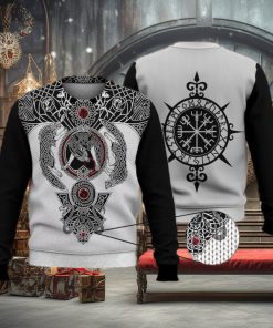 Viking Odin Tattoo 3D Printed Shirt 3D Ugly Sweater Christmas Gift Sweater