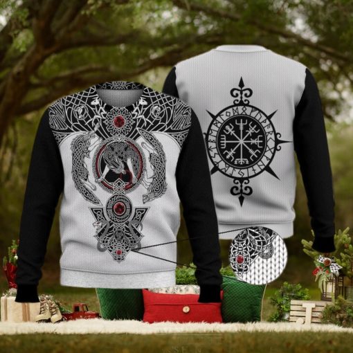 Viking Odin Tattoo 3D Printed Shirt 3D Ugly Sweater Christmas Gift Sweater