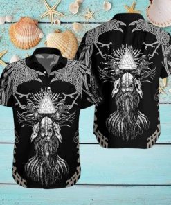 Viking Odin Unisex Aloha Hawaiian Shirts For Men And Women