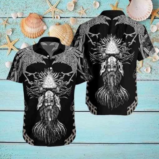 Viking Odin Unisex Aloha Hawaiian Shirts For Men And Women