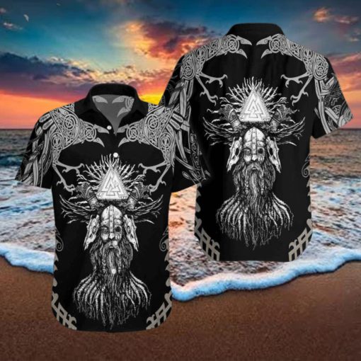 Viking Odin Unisex Aloha Hawaiian Shirts For Men And Women