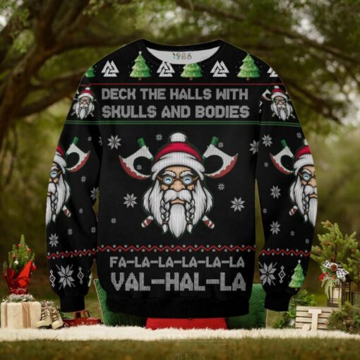 Viking Santa Claus Dragon Ugly Sweater