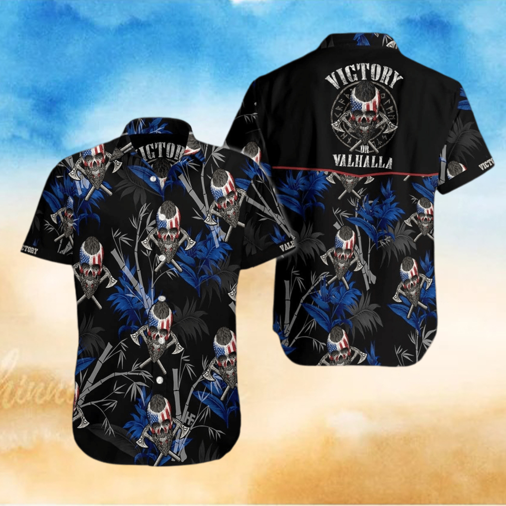 Viking Skull Victory Or Valhalla Hawaiian Shirts Viking Skull Victory Or Valhalla Hawaiian Shirts
