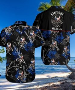 Viking Skull Victory Or Valhalla Hawaiian Shirts