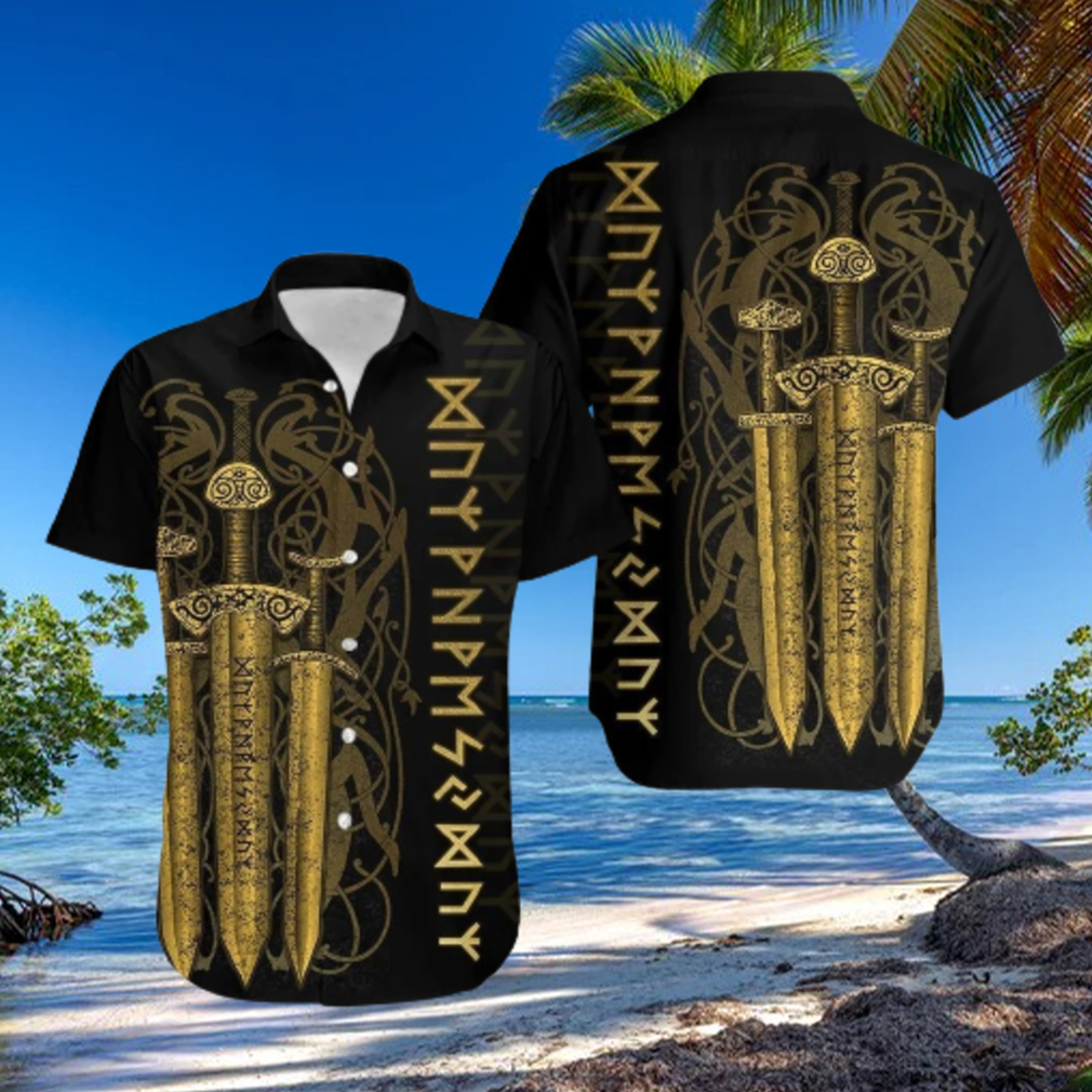 Viking Sword Hawaiian Shirt Viking Sword Hawaiian Shirt