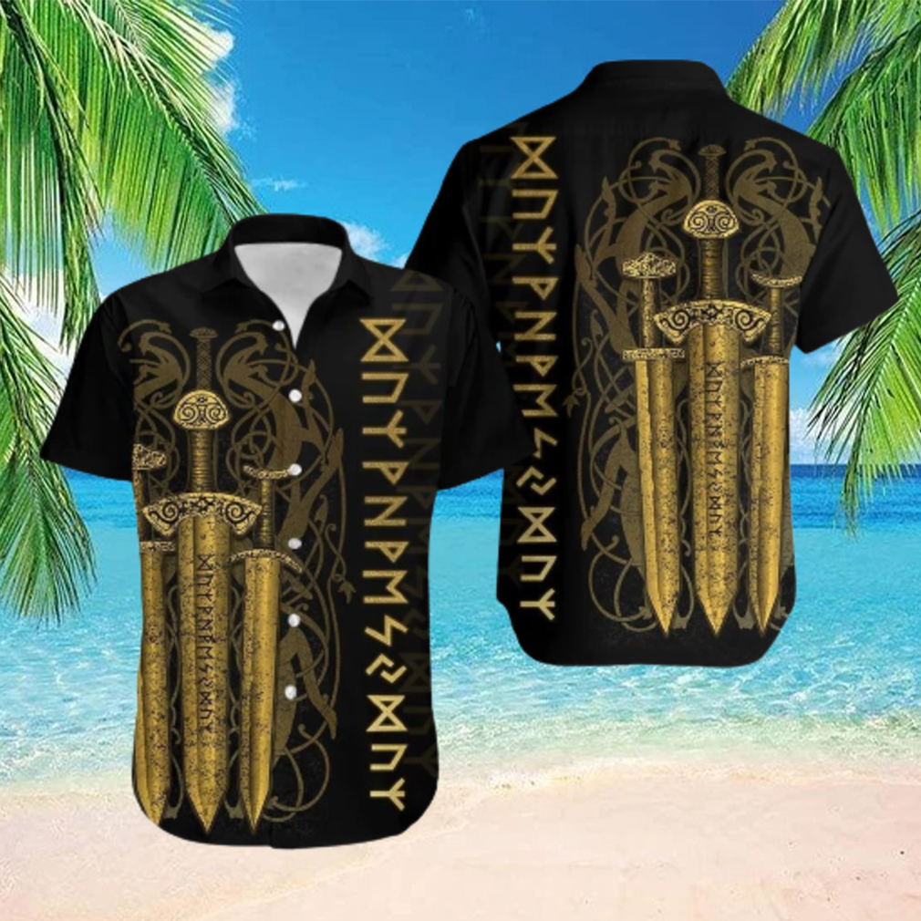 Viking Sword Hawaiian Shirt Viking Sword Hawaiian Shirt