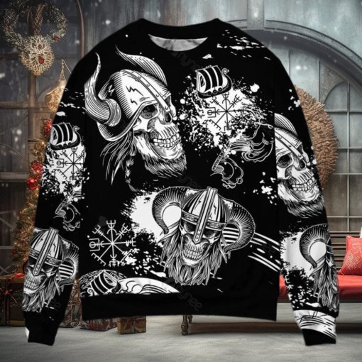 Viking Victory Life Black Style Ugly Christmas Sweater
