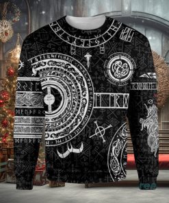 Viking Warrior’s Tattoo Ugly Christmas Sweater