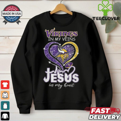 Viking in my veins jesus in my heart shirt