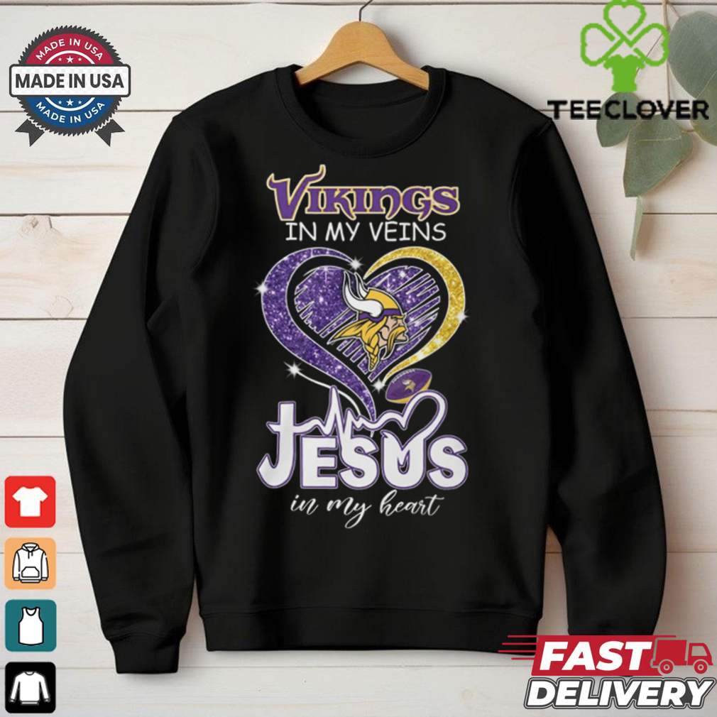Viking in my veins jesus in my heart shirt Viking in my veins jesus in my heart shirt